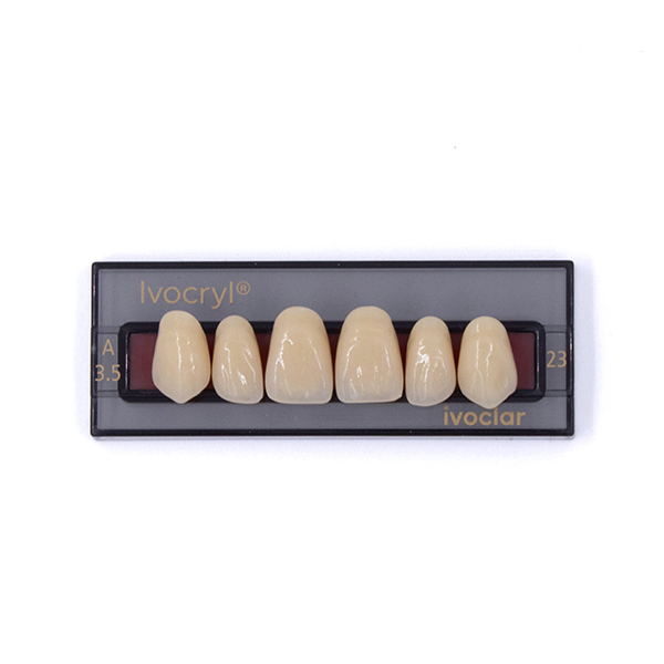 Изображение Зубы искуственные фронтальные верхние Ivocryl Set of 6 U OK23 A3,5 1 из 1