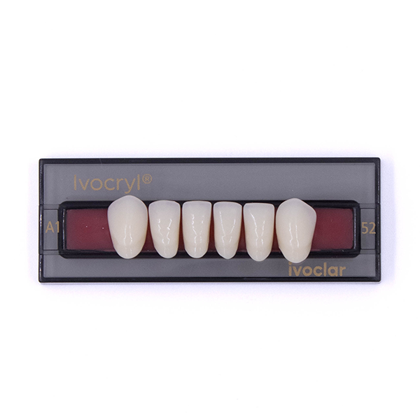 Изображение Зубы искуственные фронтальные нижние Ivocryl Set of 6 L UK52 A1 1 из 1