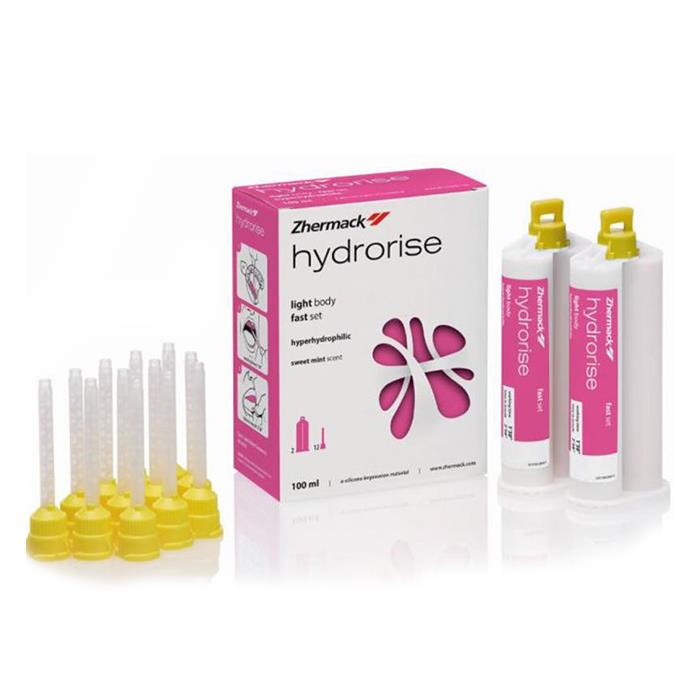 Изображение Hydrorise Light Body Fast Set, А-силикон низкой вязкости, 2х50мл, насадки 12шт