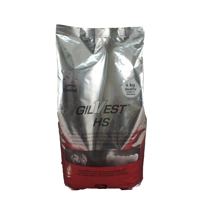 Изображение Паковочная масса Gilvest HS, фосфатная, 4 кг