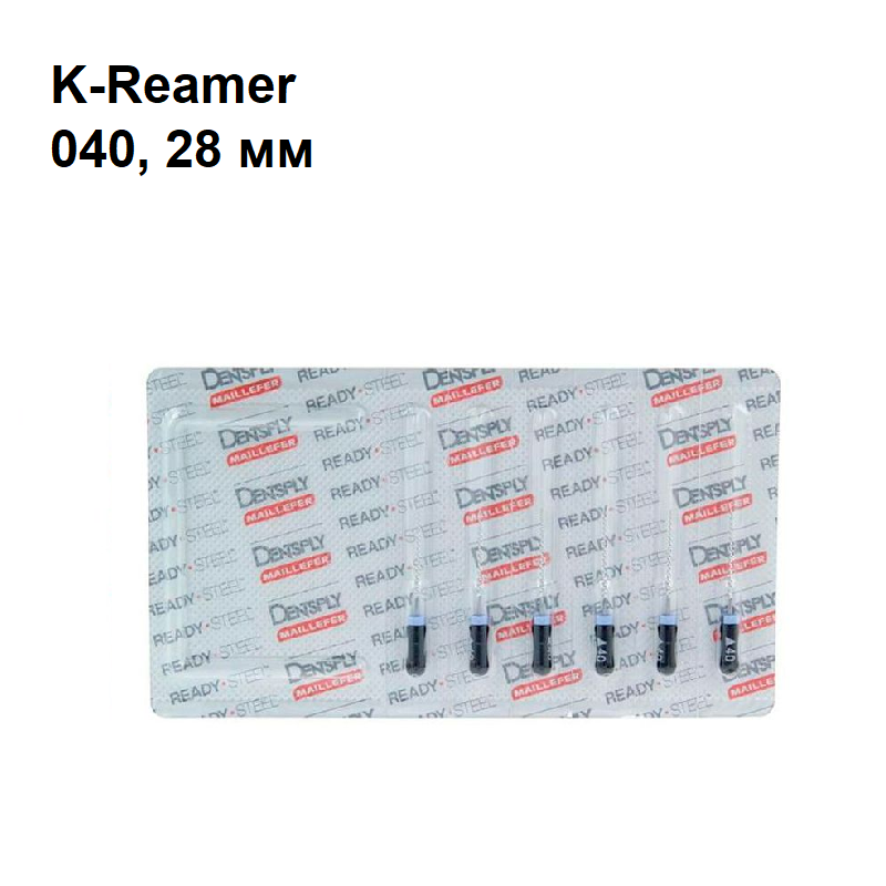 Изображение К-римеры / K-Reamer 040/28мм 6шт Maillefer A011D02804000 1 из 1