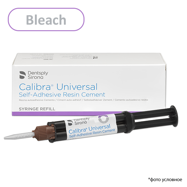 Изображение Калибра / Calibra Universal цемент композитный двойного отверждения BLEACH шприц 2 х 4,5г 607407 1 из 1