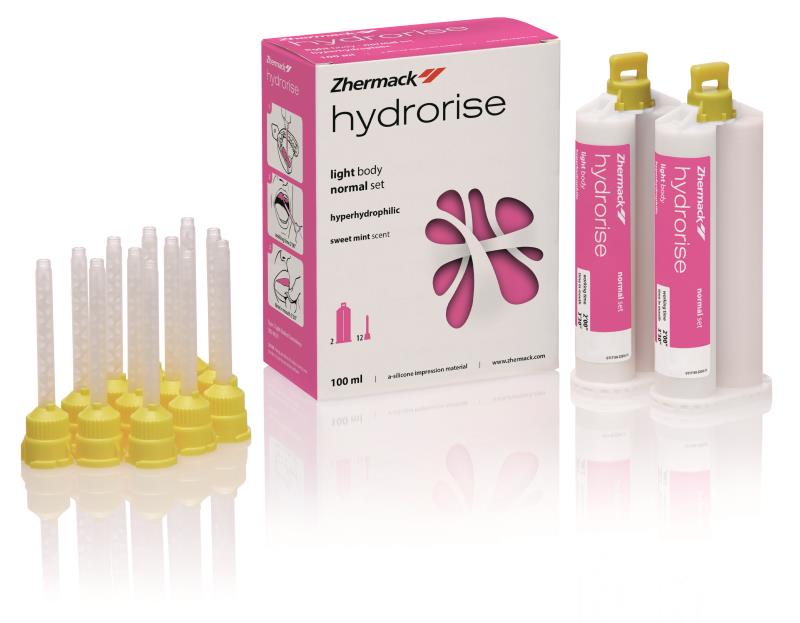 Изображение Hydrorise light body normal set А-силикон низкой вязкости для несъемных протезов, картридж, 2х50мл 1 из 1