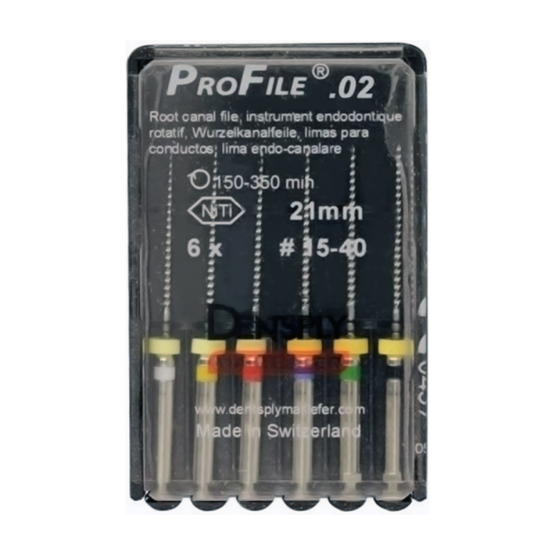 Изображение Профайл/Profile 02 №015-40, 21 мм, 6 шт., Maillefer 1 из 1