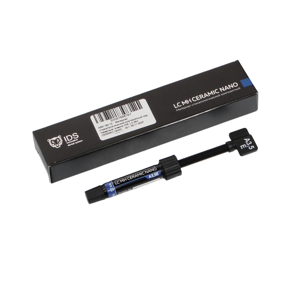 Изображение LC MH Ceramic Nano цвет А3,5Е, композит светоотверждаемый с универсальной опаковостью, 4гр 2 из 2