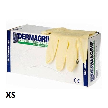 Изображение Перчатки латекс XS 50пар Dermagrip ( Classic ) PF нестер неопудр текстур