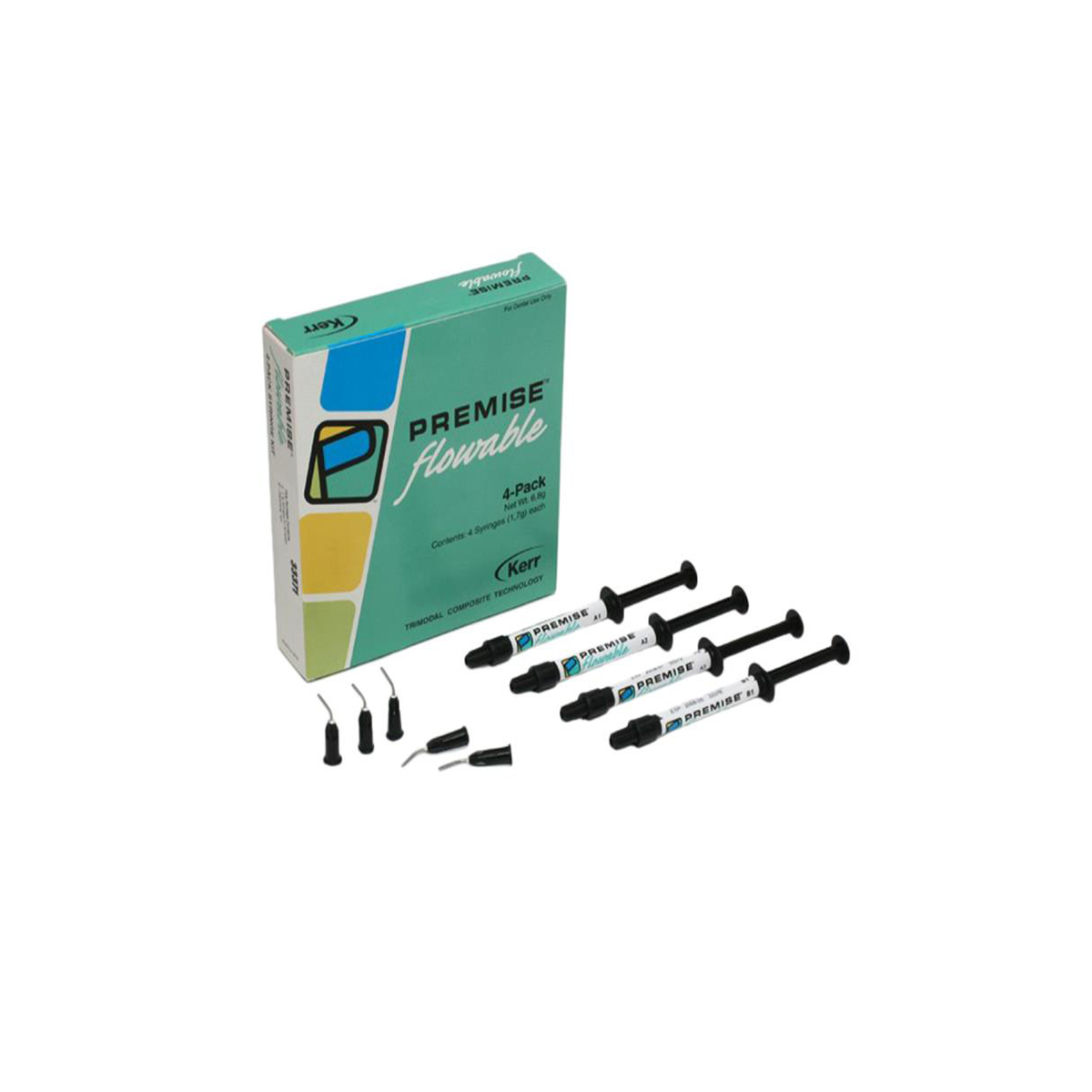 Изображение Premise™ Flowable  Assorted Kit набор ассорти: шприцы 1,7гр (А1, А2, А3, В1), 40 насадок 1 из 1