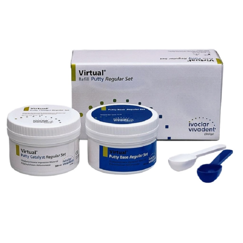 Изображение Virtual Putty Regular А-силиконовая слепочная масса, 2х300мл, арт. 562839 1 из 1