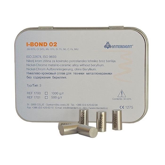 Изображение I-Bond 02 - металл (сплав) для керамики, никель-хром, 1 кг. 1 из 1
