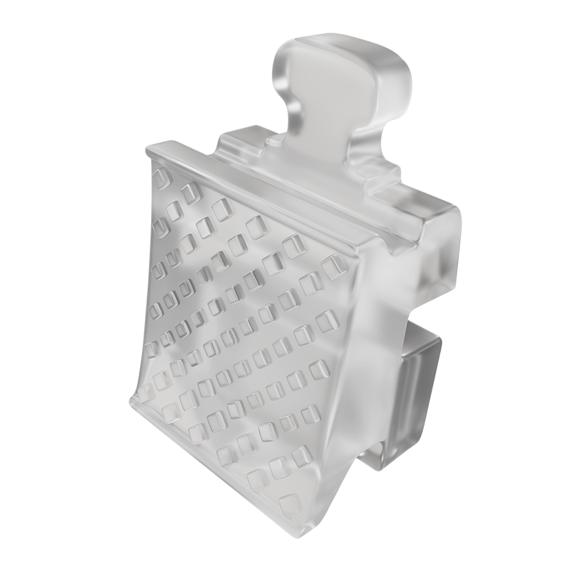 Изображение Брекеты керамические Ceramic Self Ligating MBT .022 с крючками на 3,4,5, пассивные, самолигирующиеся, 20 шт. 2 из 3