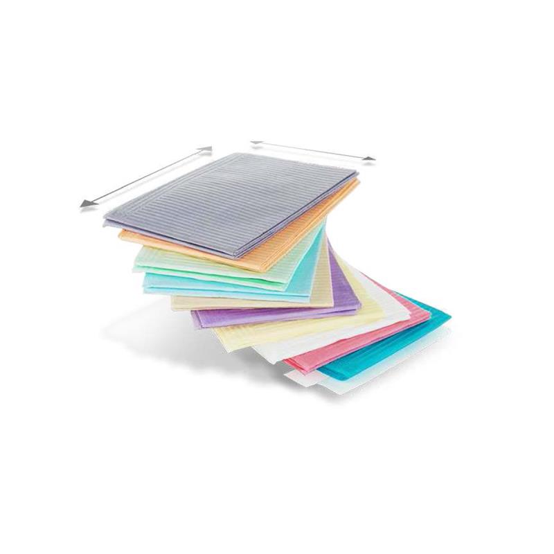 Изображение Салфетки (нагрудники) 500шт 2бум+1ПЭ персиковый DRY-BACK DENTAL BIBS Medicom