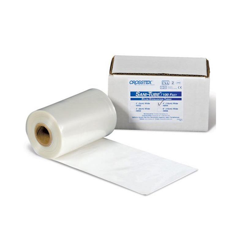Изображение Тубы нейлоновые / Sani-Tubes 10см х 30м Crosstex для стерилизации 1 из 1