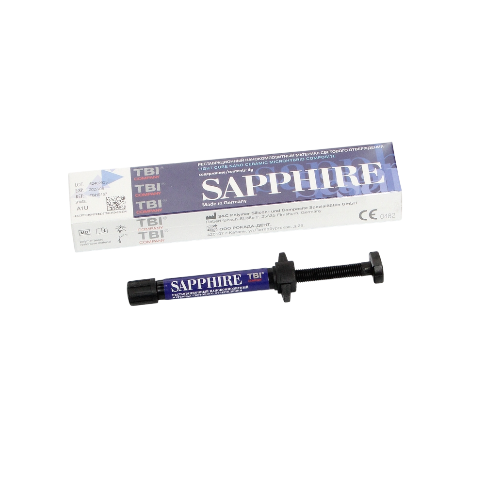 Изображение Sapphire N цвет А1U, светоотверждаемый нанокомпозит, шприц 4 гр 2 из 4