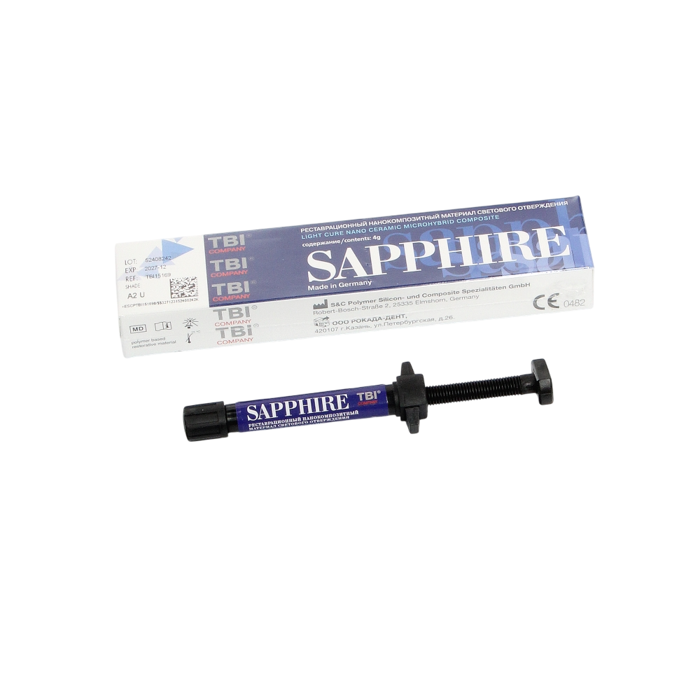Изображение Sapphire N цвет А2U, светоотверждаемый нанокомпозит, шприц 4 гр 2 из 4