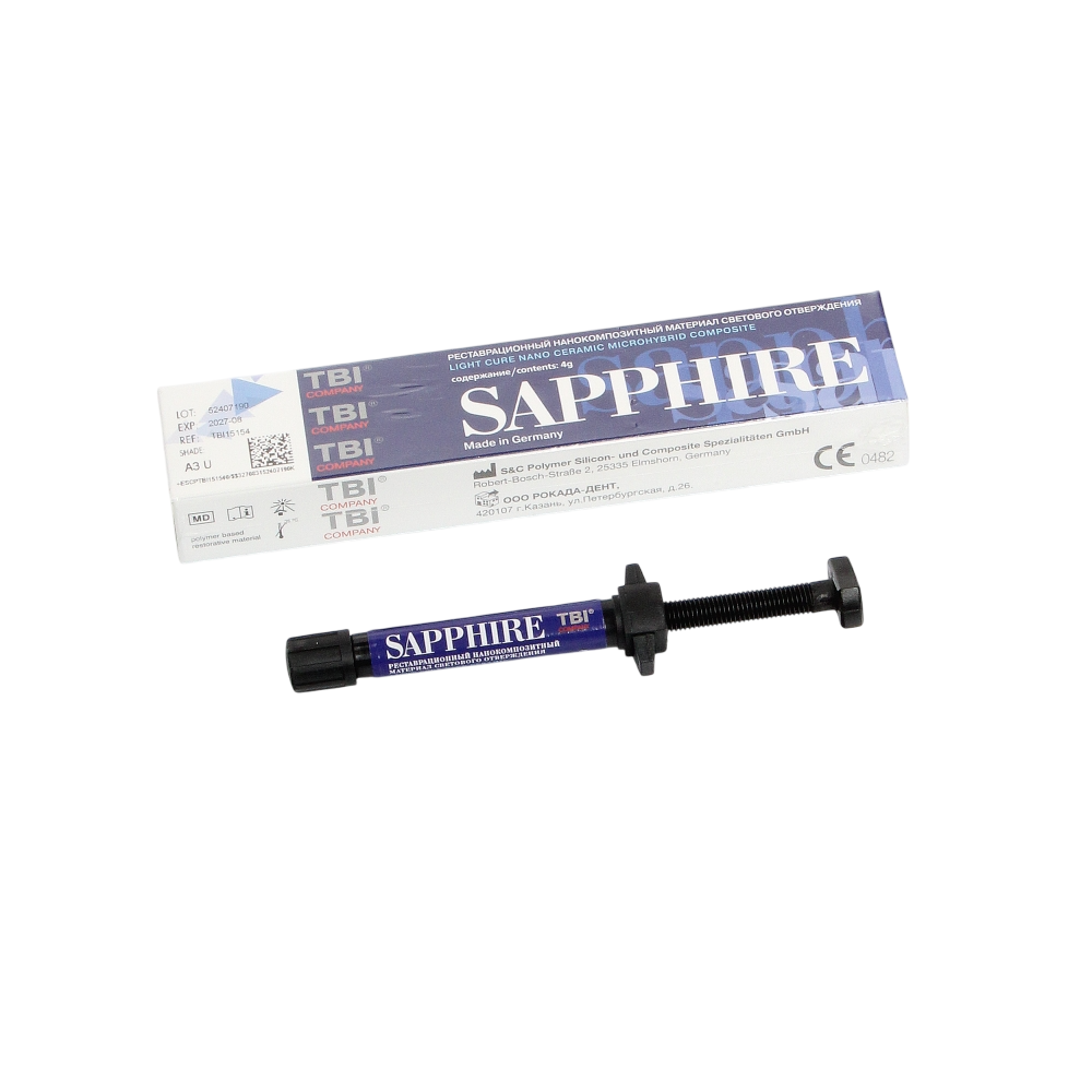 Изображение Sapphire N цвет А3U, светоотверждаемый нанокомпозит, шприц 4 гр 2 из 4