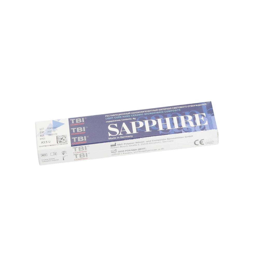 Изображение Sapphire N цвет А3,5U, светоотверждаемый нанокомпозит, шприц 4гр 3 из 4