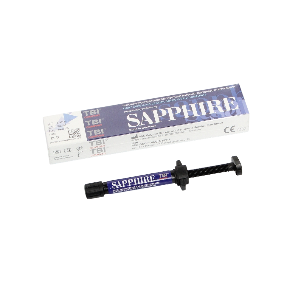 Изображение Sapphire N цвет BLD, нанокомпозит светоотверждаемый, шприц 4 гр 4 из 4