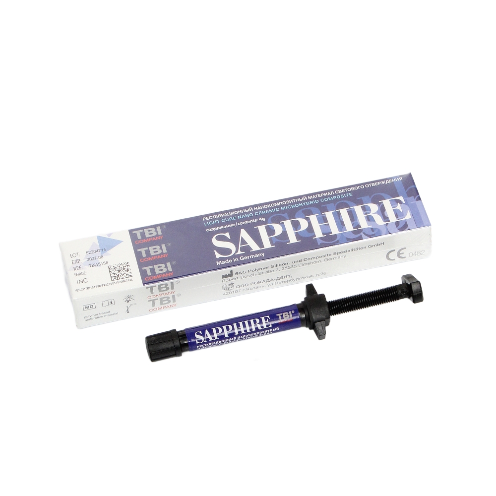 Изображение Sapphire N цвет INC, нанокомпозит светоотверждаемый, шприц 4 гр 3 из 4