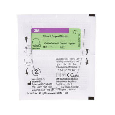 Изображение Дуга нитиноловая Юнитек Суперэластик / Unitek Nitinol Super Elastic Archwire OFIII L 021х025 1шт 4297-964 1 из 1