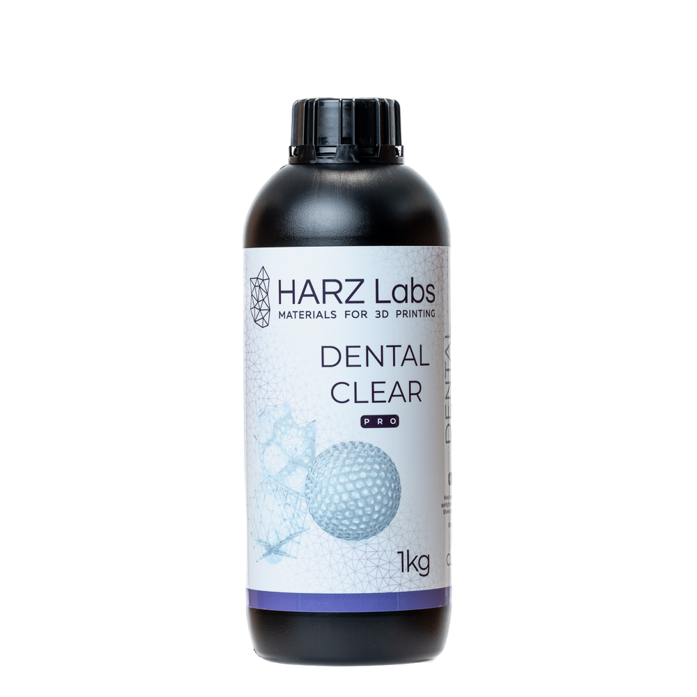 Изображение Фотополимер Dental Clear Pro (LCD/DLP) для 3D-печати жестких капп и сплинтов, 1000гр