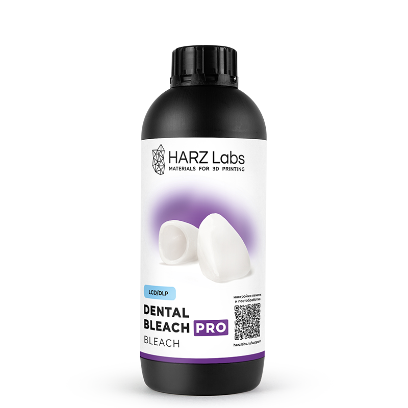 Изображение Дентал Блич ПРО / Dental Bleach PRO (LCD/DLP) материал для 3D-печати на основе полимеров 1000г+