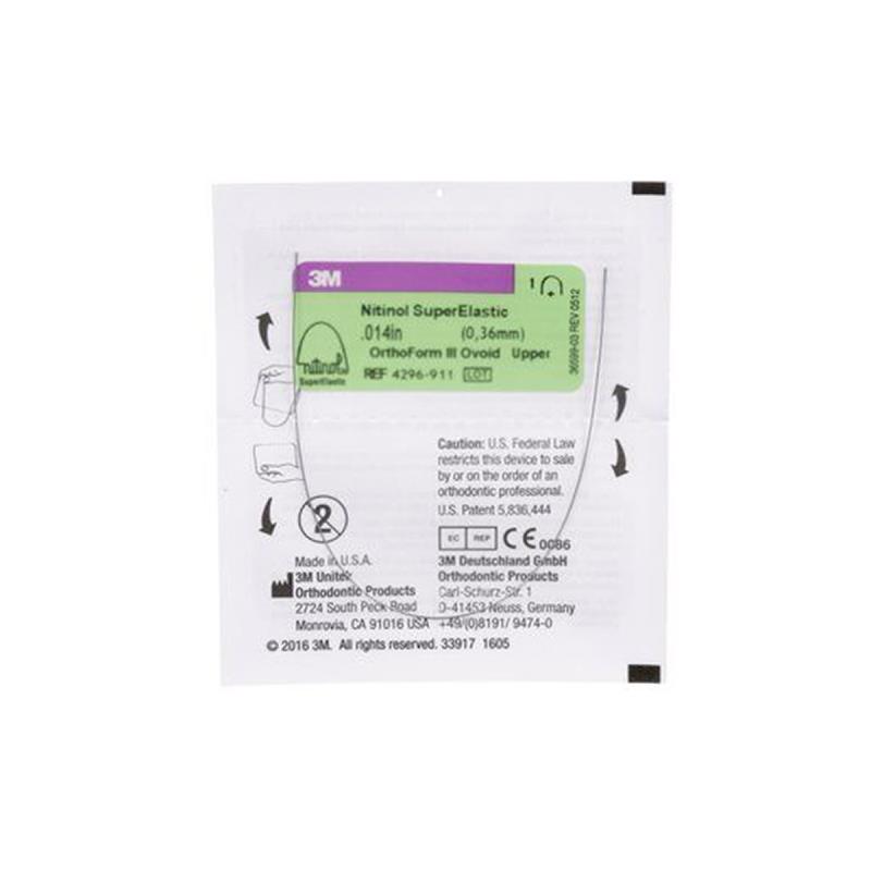 Изображение Дуга нитиноловая Юнитек Суперэластик / Unitek Nitinol Super Elastic Archwire OFIII Dimpled U 016 1шт 9296-913 1 из 1