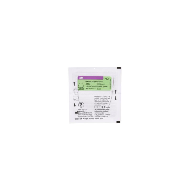 Изображение Дуга нитиноловая Юнитек Суперэластик / Unitek Nitinol Super Elastic Archwire OFIII Dimpled U 017x025 1шт 9297-955 1 из 1