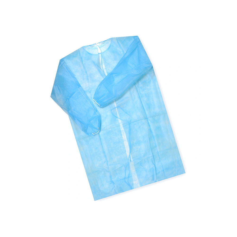 Изображение Халат нестерильный операционный 2XL (р.52), рукав на манжете 110см, голубой, 1шт