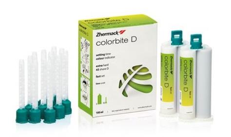 Изображение Силикон А для регистрации прикуса Colorbite D 2х50мл+12 смесителей C200750 1 из 1
