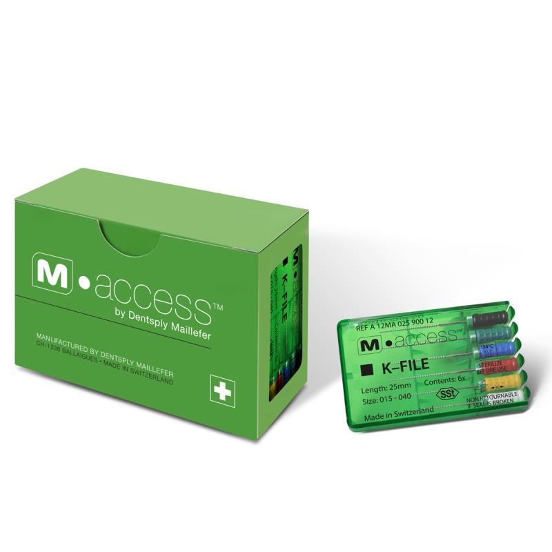 Изображение К-файлы / K-Files M-ACCESS 015-40/21мм 6шт Maillefer A12MA02190012 1 из 1
