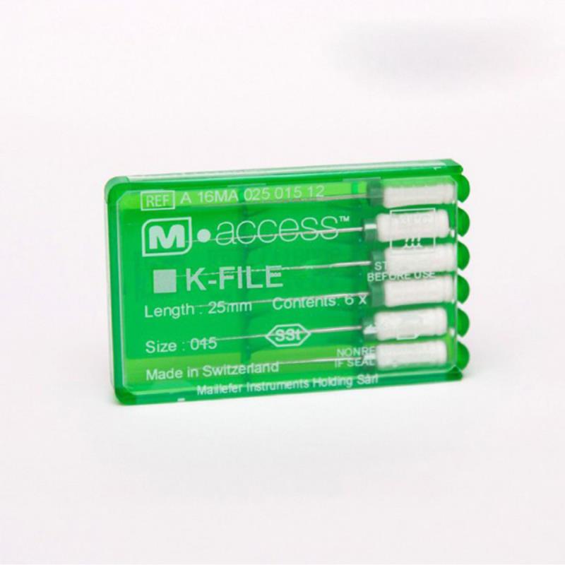 Изображение К-файлы / K-Files M-ACCESS 045/25мм 6шт Maillefer A12MA02504512 1 из 1