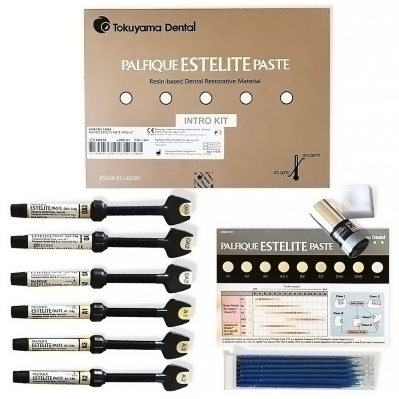Изображение Estelite Palfique Paste Syringe Intro Kit, набор 6шт x 3.8 гр. 1 из 1