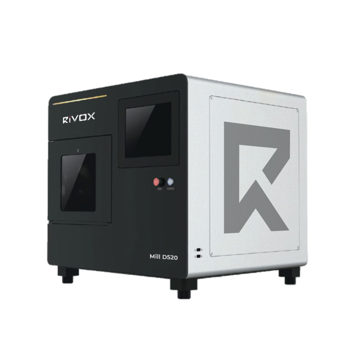 Изображение Rivox Mill D520 станок фрезерный 5-осевой для сухого фрезерования, 1,8 КВт (выставочный экземпляр)
