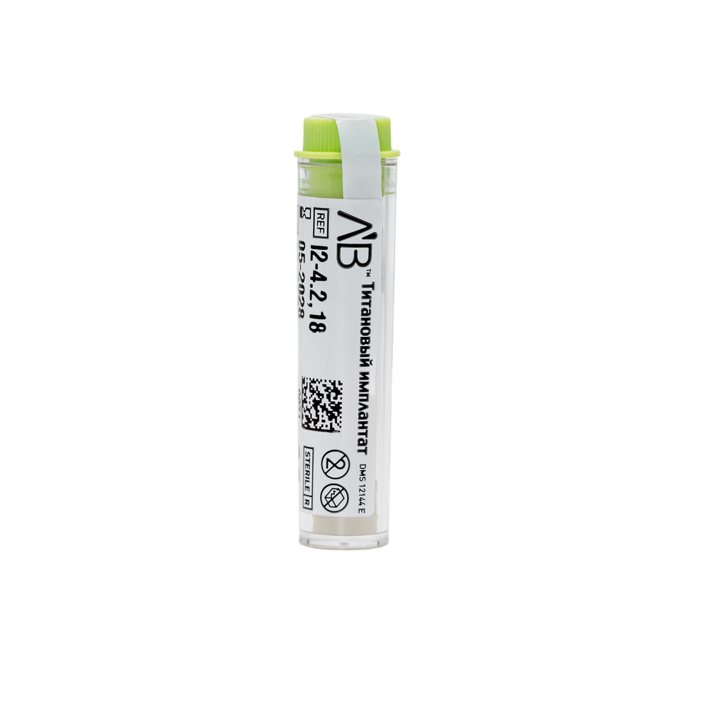 Изображение Имплантат винтовой I2-4.2,18, Screw Type Implant, 1шт 5 из 5