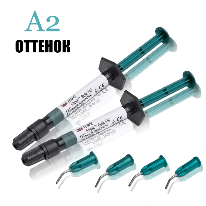 Изображение Филтек Булк Филл / Filtek Bulk Fill набор шприц 2гр А2 х 2шт 4862A2 1 из 1
