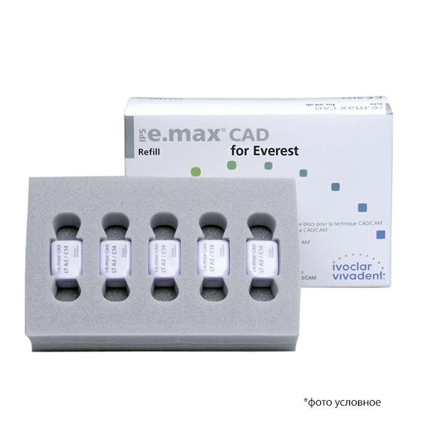 Изображение Емакс / IPS e.max Cad for Everest LT А2 С14/5 605381 1 из 1