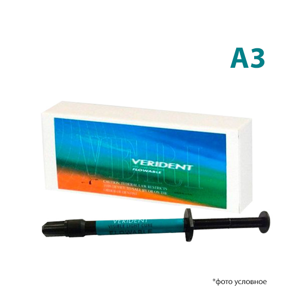 Изображение Веридент/Verident Flow композит световой жидкотекучий шприц А3 2гр 1 из 1