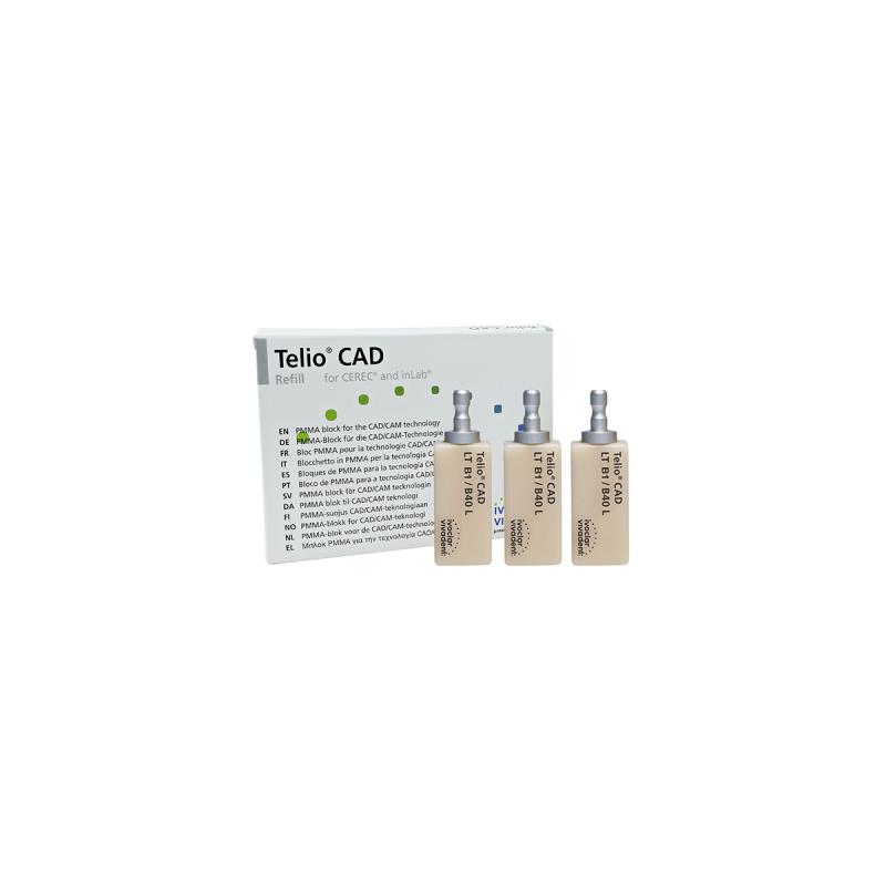 Изображение Телио блоки / Telio CAD CEREC/inLab LT A2 B40L/3 акриловые блоки 627720AN 1 из 1