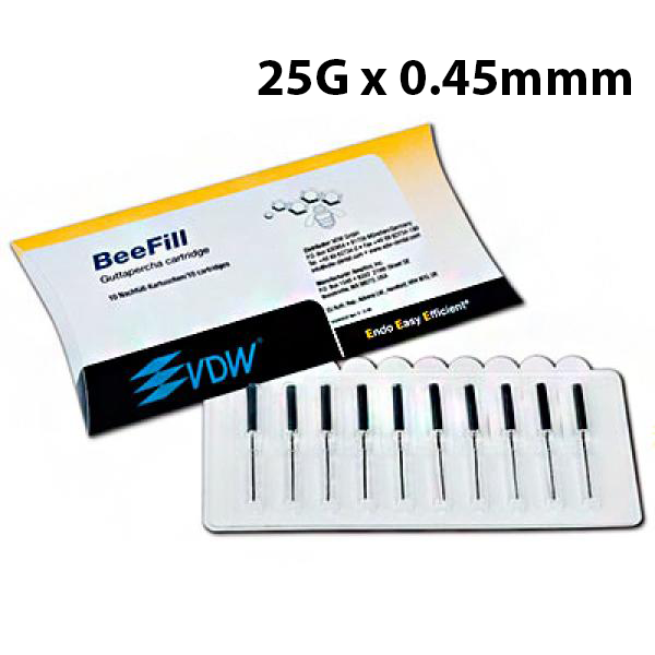 Изображение Картриджи с гуттаперчей к Бифилл 25G, 0,45мм 1 из 1