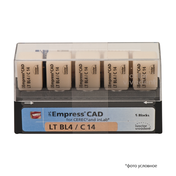 Изображение Емпресс блоки / IPS Empress CAD Cerec/in Lab LT BL4 C14 5 шт. 602590 1 из 1
