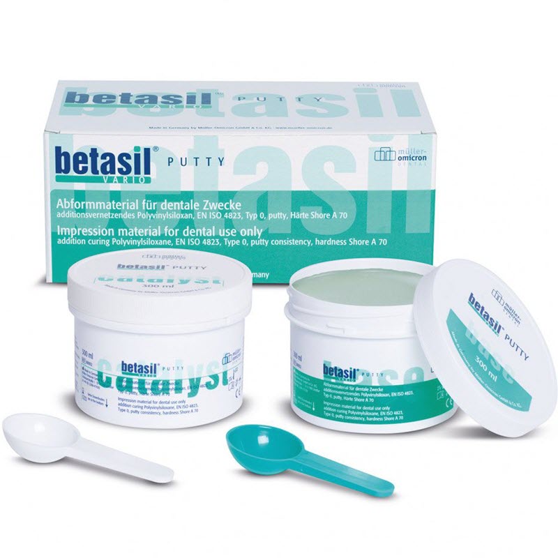 Изображение Betasil vario putty А70 базовый слой, оттискной материал, 2х300 мл