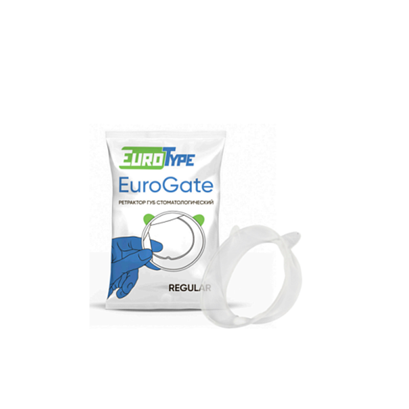 Изображение Ретрактор для губ EuroGate, размер Regular, белый, безлатексный, 1шт.