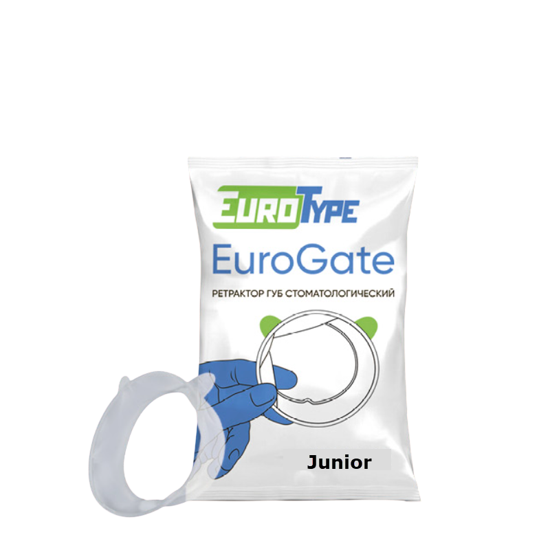 Изображение Ретрактор для губ EuroGate, размер Junior, белый, безлатексный, 1шт.