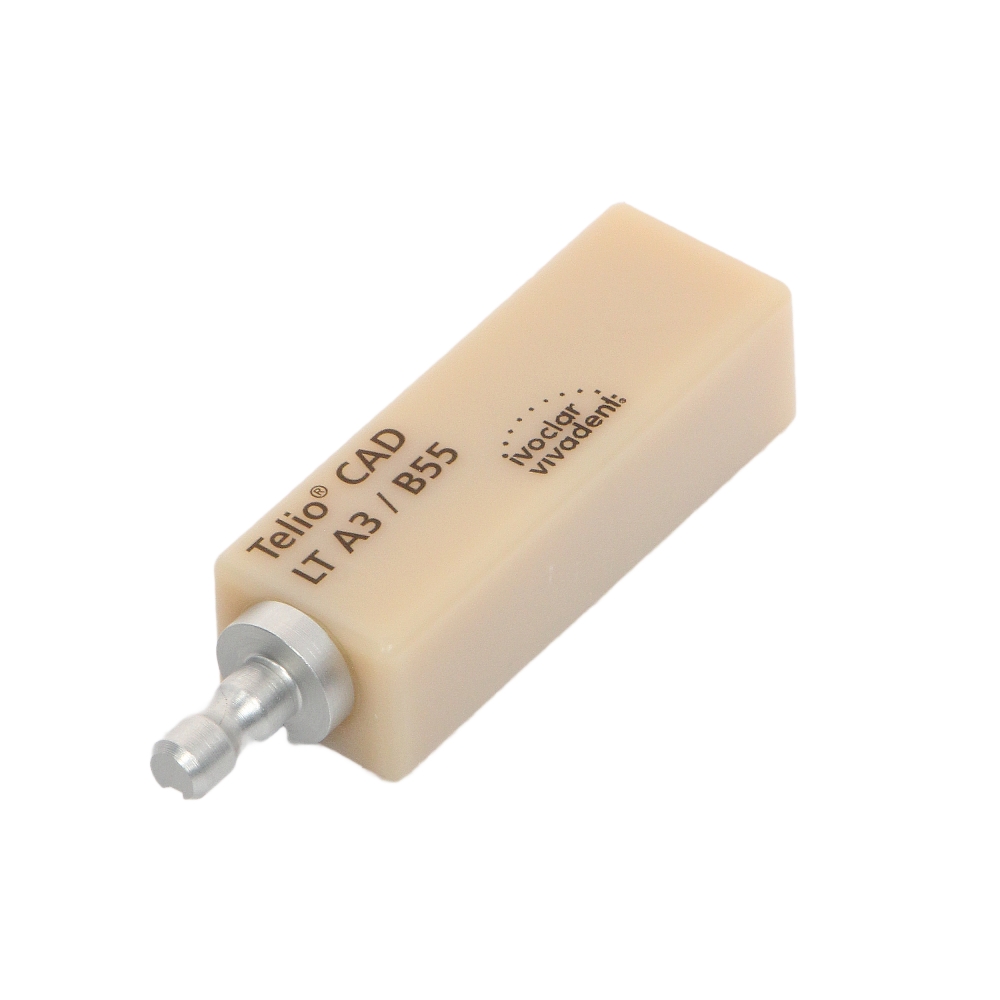 Изображение Заготовки Telio CAD CEREC/inLab LT цвет А3, размер B55, акриловые блоки, 3шт 1 из 2