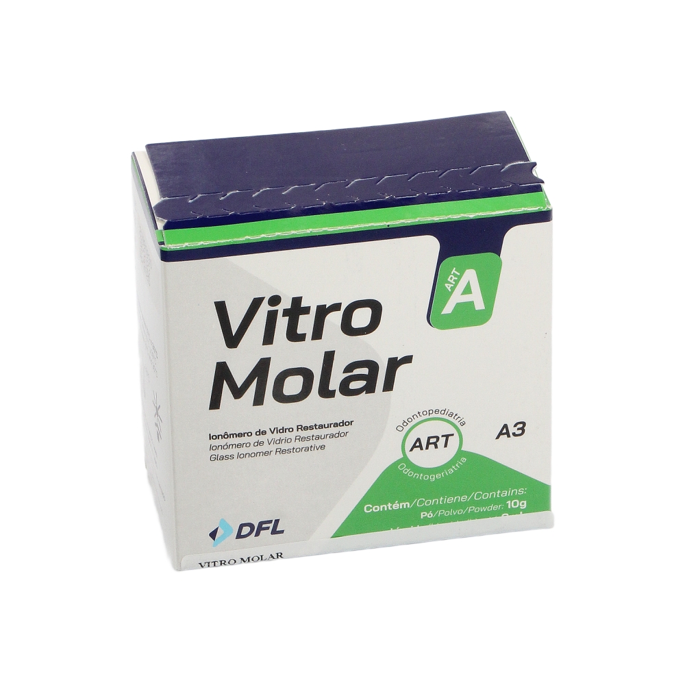 Изображение Vitro Molar цвет А3, цемент для пломбирования дистальной группы зубов, 10гр+8 мл 1 из 1