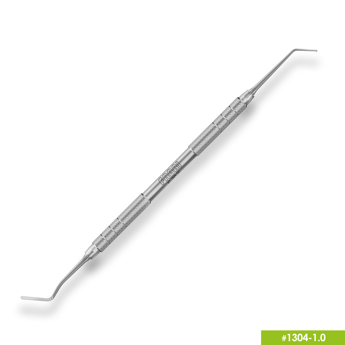Изображение 1304-1,0 Удлиненная узкая гладилка с штопфером-шариком Ø1.0mm. Ручка Ø6mm 1 из 4
