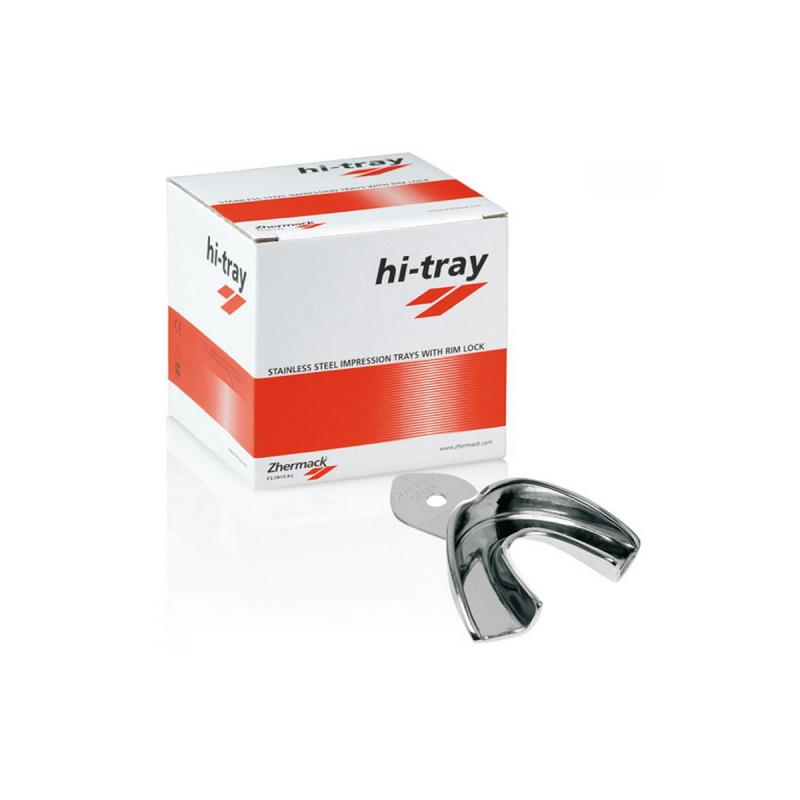 Изображение Слепочная ложка Hi-tray размер 4, на верхнюю челюсть, без перфорации, сталь, 1шт, арт.: D54SS 1 из 1
