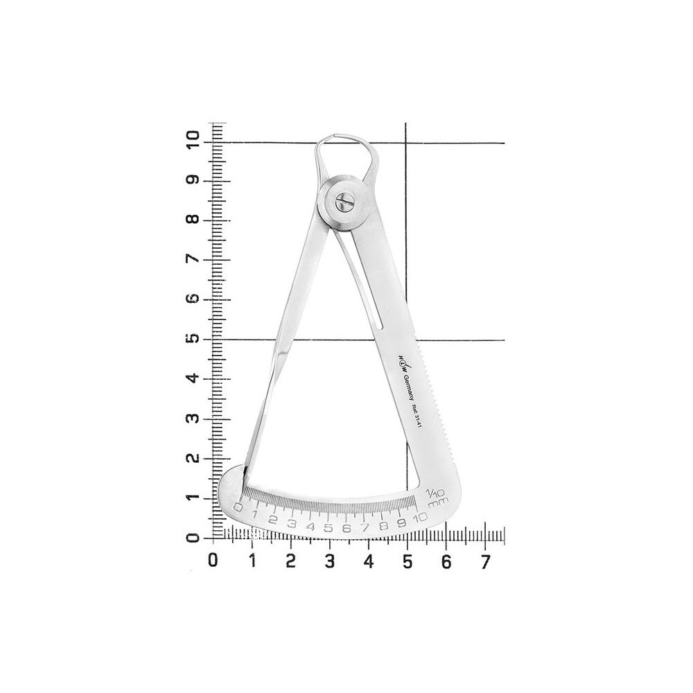 Изображение Микрометр по металлу 10,5см Calibers-Iwanson for Metal, HLW 31-41, 1шт. 3 из 3